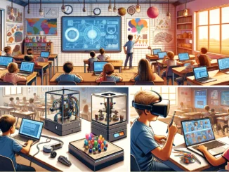 impact of technology in U.S. classrooms with a focus on hands-on learning, in a landscape